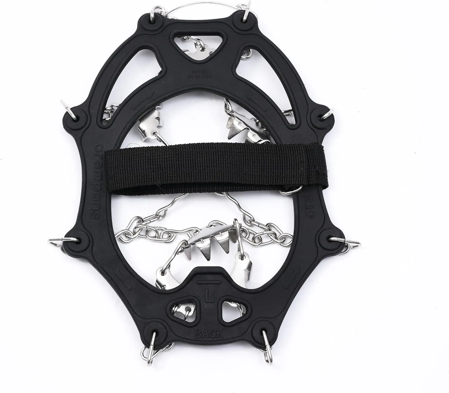 26 Stainless Steel Spikes crampons for Hiking Boots Men and Women Not Slipping on The ice Surface Stainless Steel Anti Slip ice Claws Cold Resistance -45