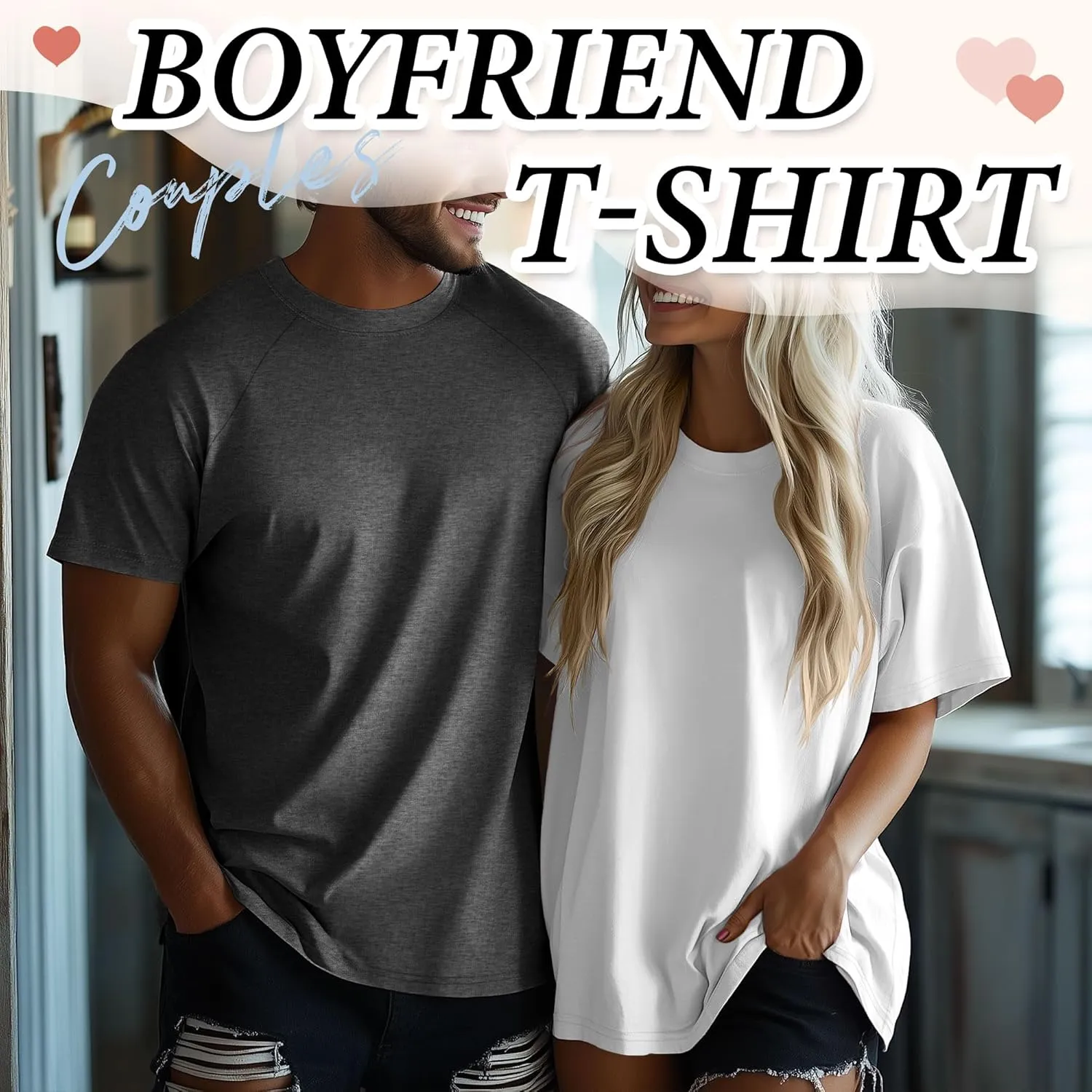 4 Pack Men's Big & Tall Short Sleeve Tees, Crew Neck Cotton Blend T-Shirts Moisture Wicking Stretch Casual Gym Wear