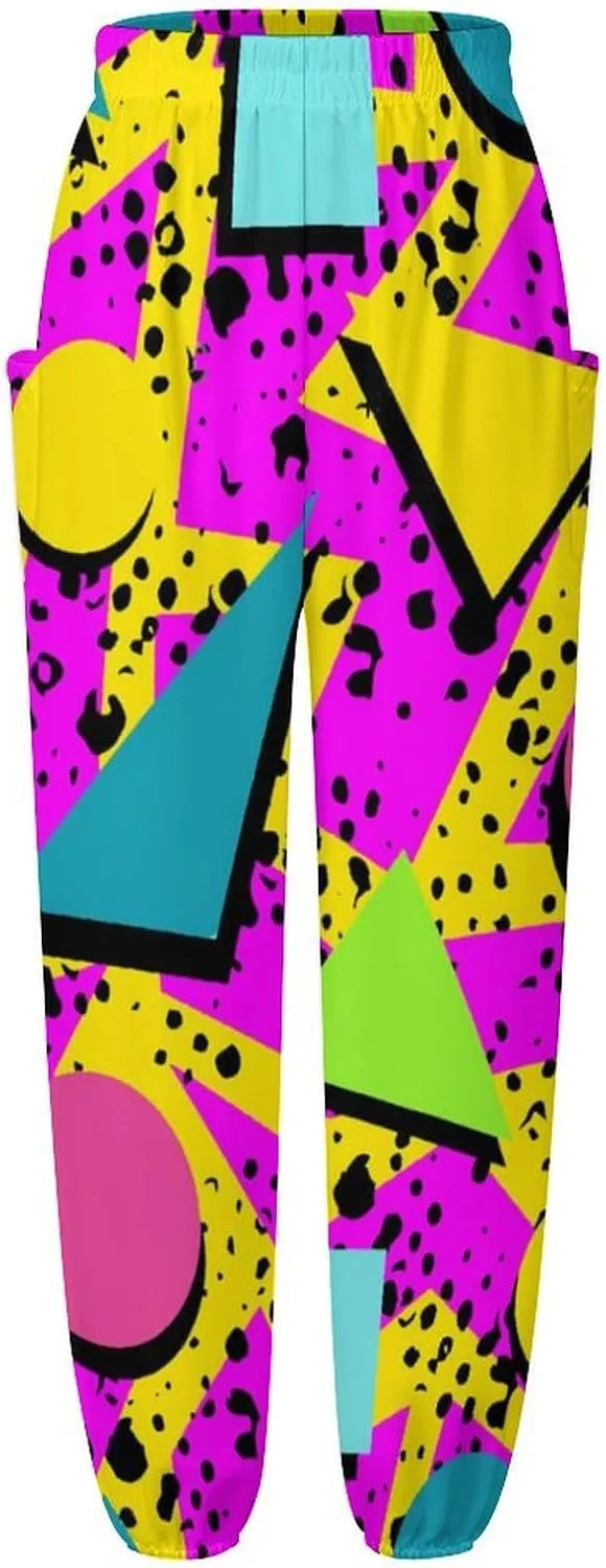 80s 90s Style Yoga Bloomers Womens Hippie Harem Pant Elephant Pants Elastic Gym Leggings Loose Casual Sweatpants