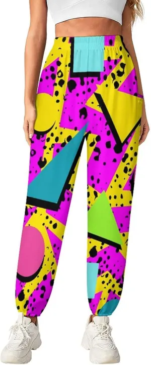 80s 90s Style Yoga Bloomers Womens Hippie Harem Pant Elephant Pants Elastic Gym Leggings Loose Casual Sweatpants