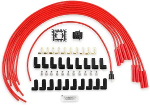 ACCEL 5040R Super Stock Spark Plug Wire Set - 8mm - Universal - Red Wire with Red Straight Boots