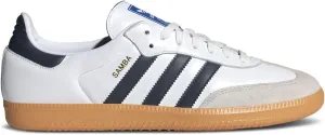 adidas Samba OG Men's Sneakers, Cloud White/Night Indigo/Gum, Size 4.5