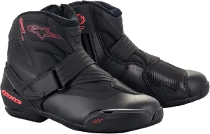 Alpinestars Women's Stella SMX-1 R V2 Boots (40) (BLACK/DIVA PINK)