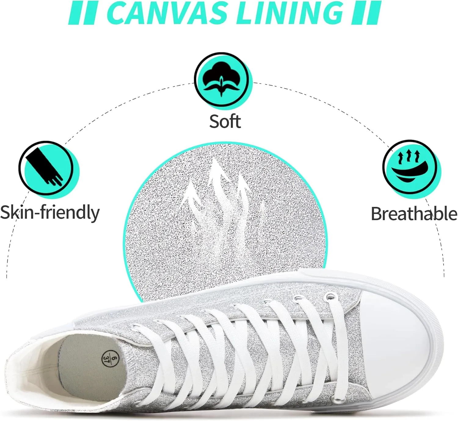 ALTOCIS Glitter Platform Fashion Sneakers,Sparkly Bling Mid Calf Sneaker for Women,Cute Comfortable Platform High Top Sneakers