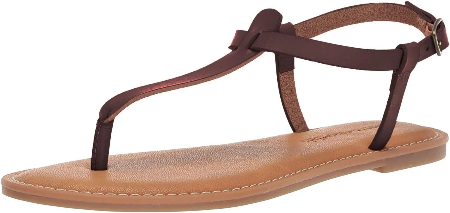 Amazon Essentials Women's Casual Thong Sandal with Ankle Strap