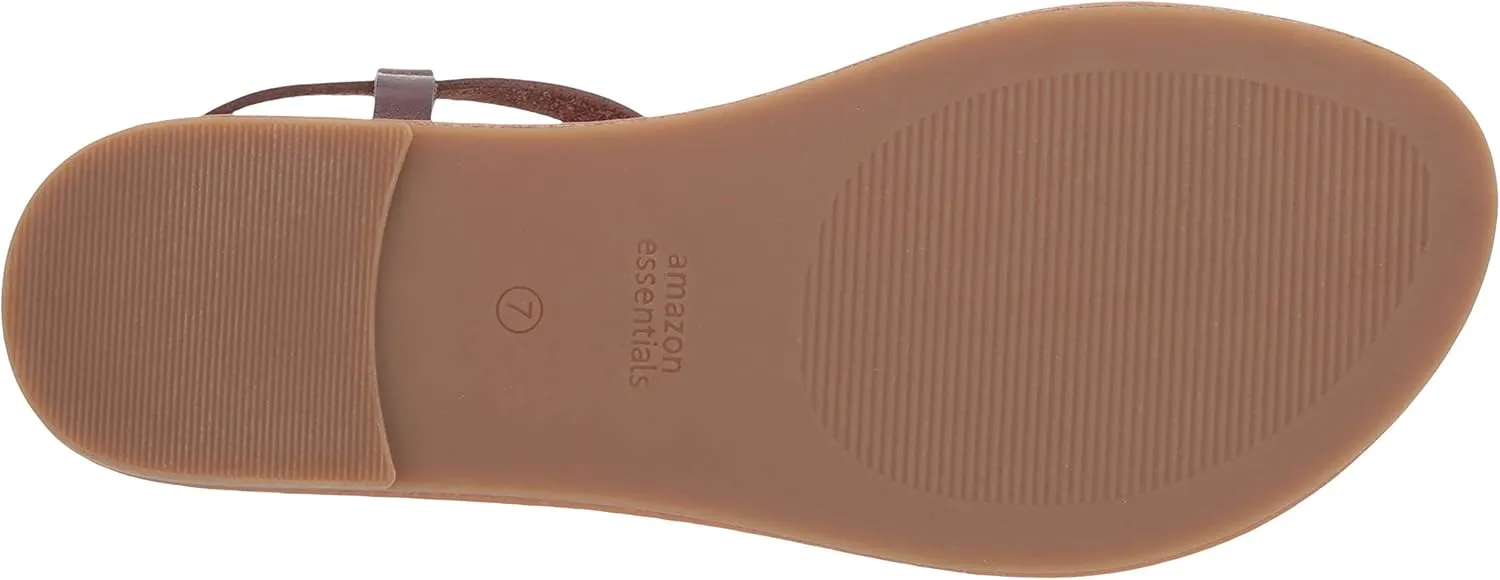 Amazon Essentials Women's Casual Thong Sandal with Ankle Strap