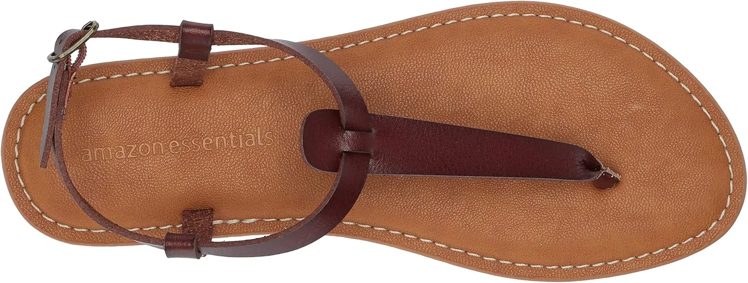 Amazon Essentials Women's Casual Thong Sandal with Ankle Strap