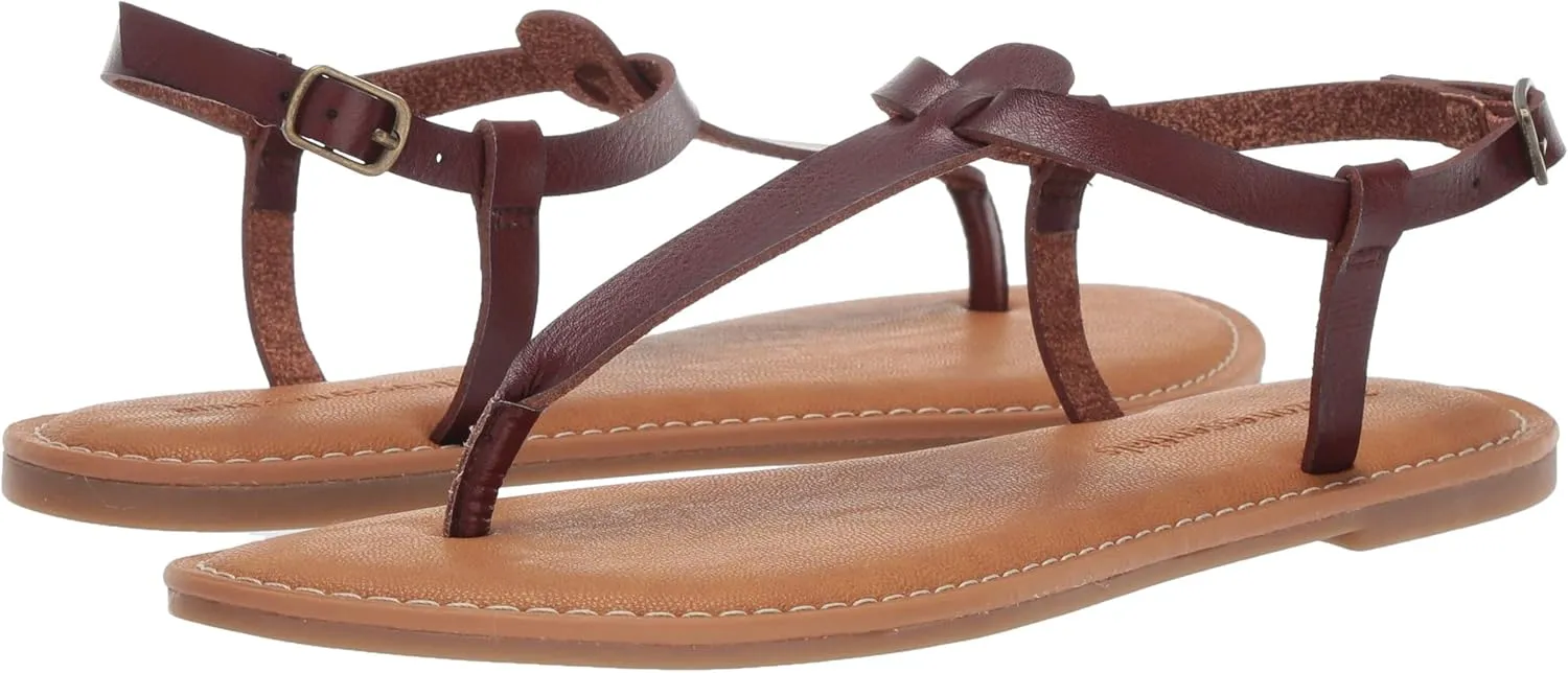 Amazon Essentials Women's Casual Thong Sandal with Ankle Strap