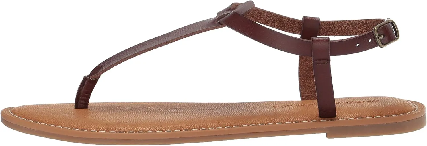 Amazon Essentials Women's Casual Thong Sandal with Ankle Strap