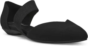 Anne Klein Womens Cushioned Footbed Textured Ballet Flats