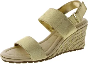 Anne Klein Womens Silvy Slingback Ankle Strap Wedge Sandals