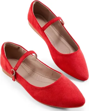 Aomigoct Ballet Flats Shoes for Women: Dressy Comfortable Wedding Flat - Ladies Dress Casual Walking Shoe
