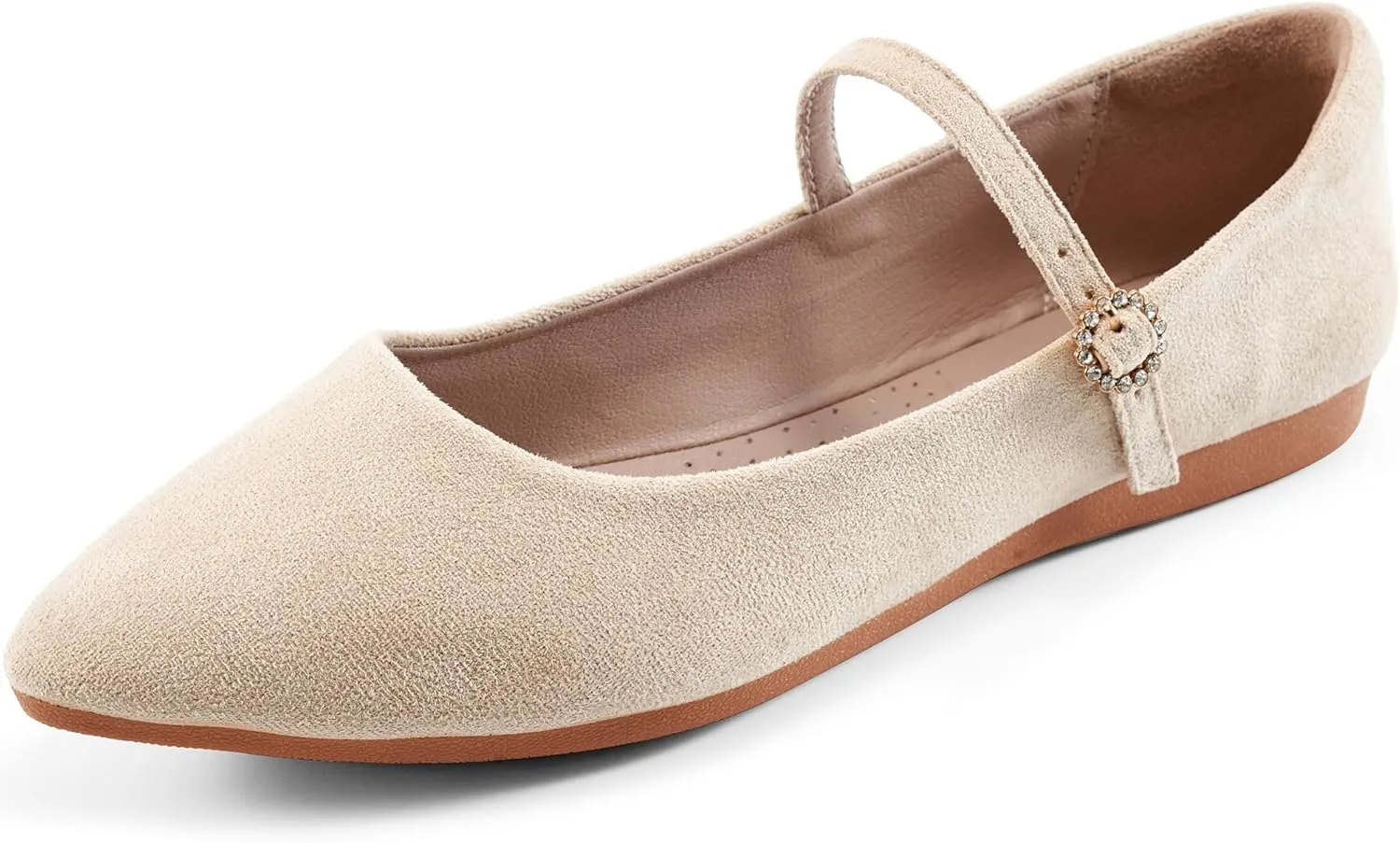 Aomigoct Ballet Flats Shoes for Women: Dressy Comfortable Wedding Flat - Ladies Dress Casual Walking Shoe