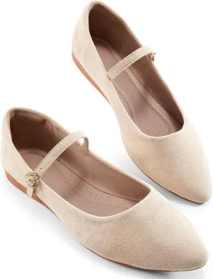 Aomigoct Ballet Flats Shoes for Women: Dressy Comfortable Wedding Flat - Ladies Dress Casual Walking Shoe