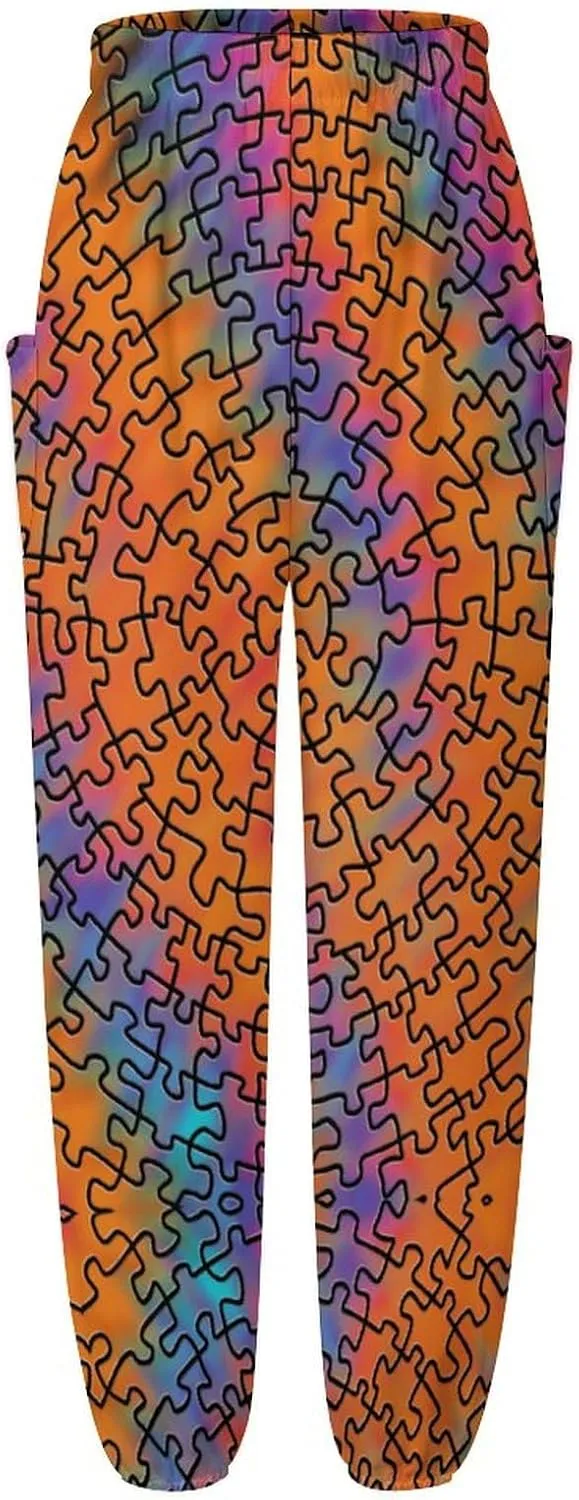 Autism Awareness Yoga Bloomers Womans Hippie Harem Pant Knickerbockers Elastic Gym Leggings Loose Casual Sweatpants