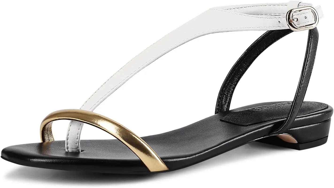 Axellion Flat Sandals For Women Women's Slip On Strappy Sandal Slippers Slingback Walking Sandals Flats