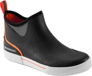 BASSDASH Men’s 4.5" Waterproof Fishing Deck Boots Anti-Slip Rubber Ankle Boots Rain Shoes for Boating Gardening Working