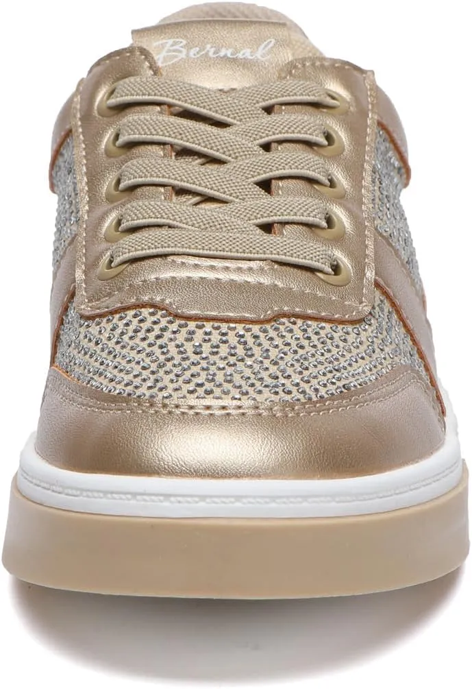 Bernal Girls & Boys Sparkle Glitter Sequin Sneakers Toddler/Little Kid/Big Kid Slip On School Low Top Walking Shoes Show Gift