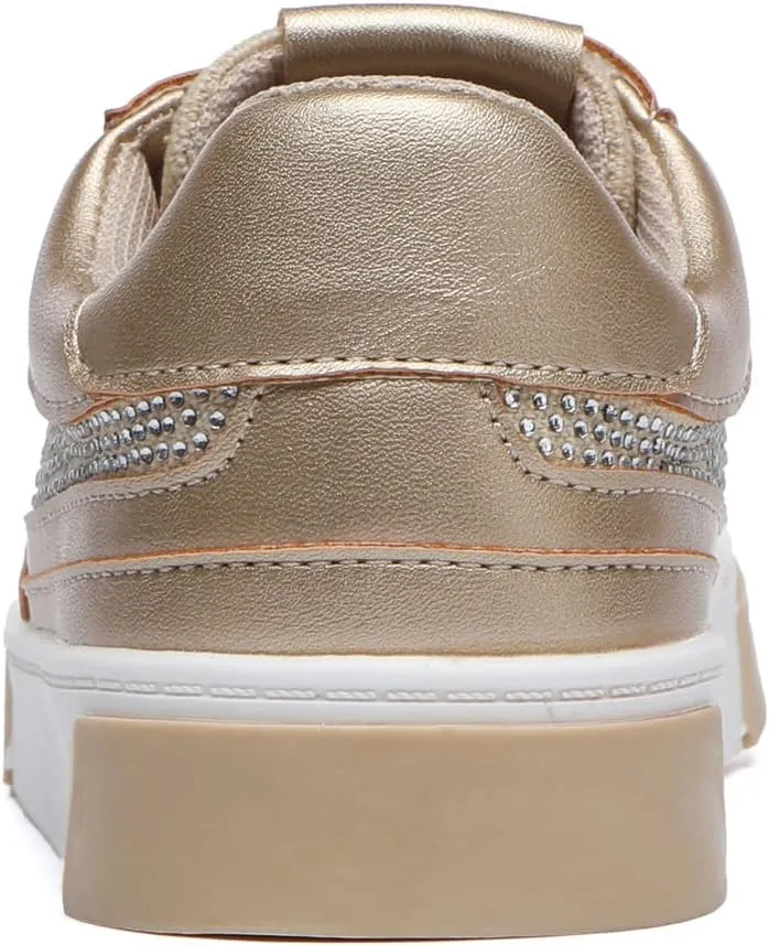 Bernal Girls & Boys Sparkle Glitter Sequin Sneakers Toddler/Little Kid/Big Kid Slip On School Low Top Walking Shoes Show Gift