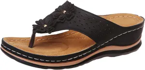Best Arch Support Flip Flops for Women Leather Walking Sandals for Women Beach Sandals for Women Summer Arch Support Slides for Women Walking Shoes Women Comfort Slip On Western Sandals for Women