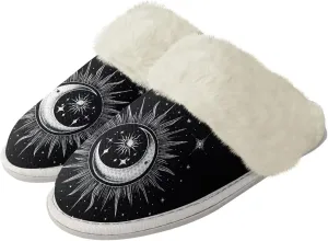 Binienty Women's Men's House Shoes Ultra Lightweight Fuzzy Winter Slippers
