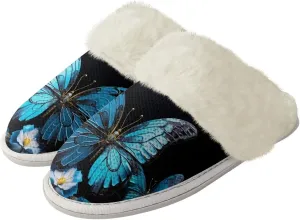 Binienty Women's Men's House Shoes Ultra Lightweight Fuzzy Winter Slippers