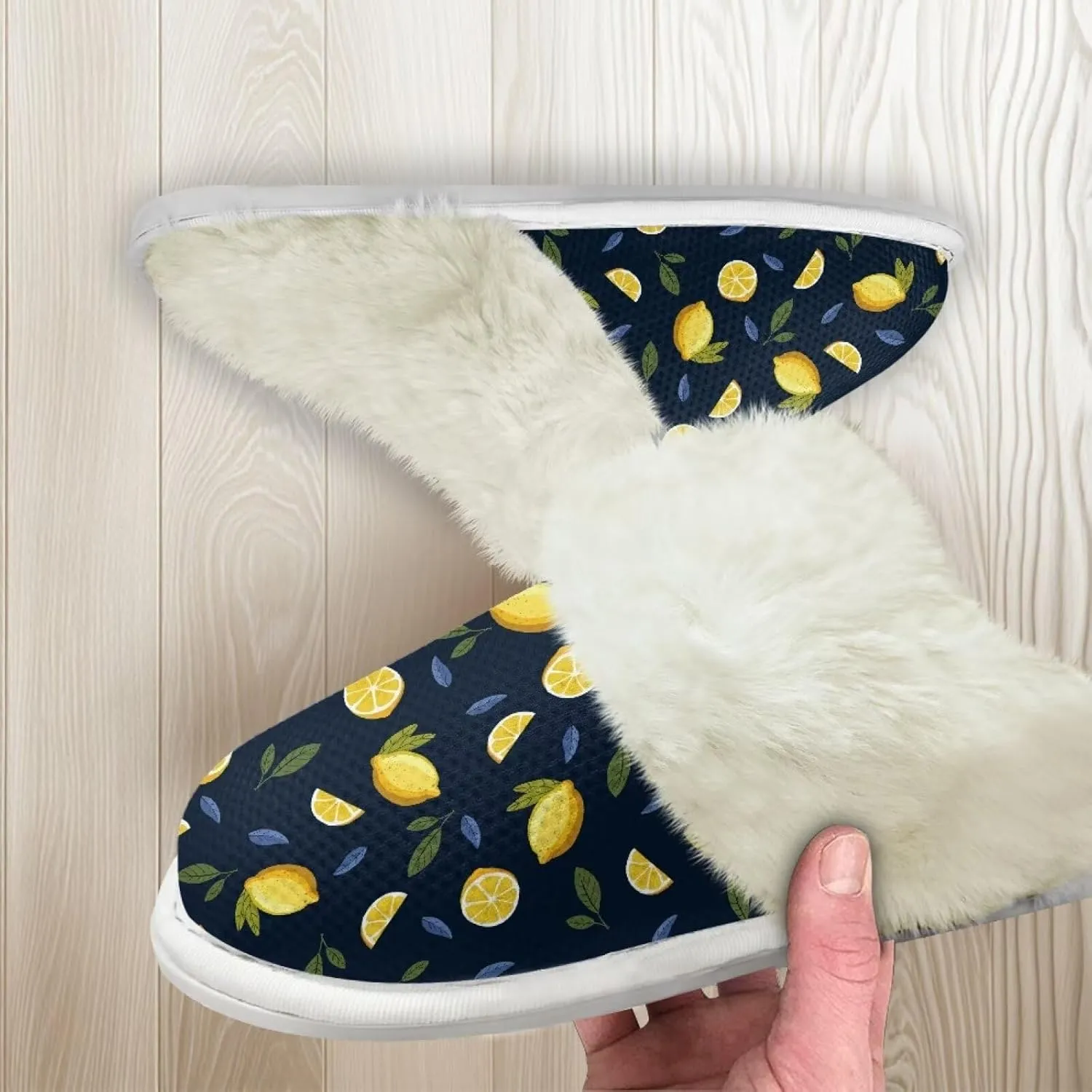 Binienty Womens Slippers Fuzzy Winter Slippers Soft Warm Bedroom Shoes Non-Slip