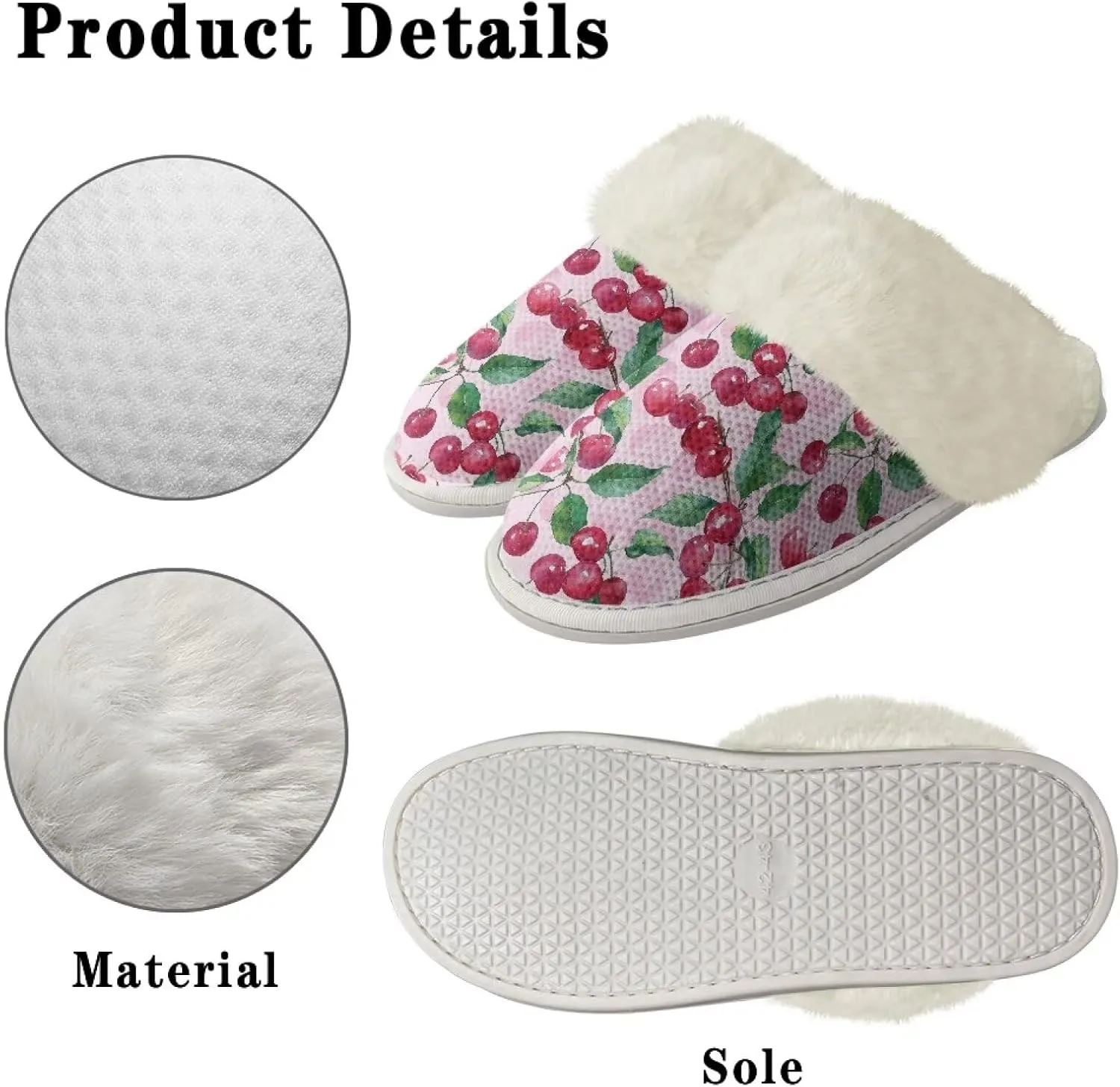 Binienty Womens Slippers Fuzzy Winter Slippers Soft Warm Bedroom Shoes Non-Slip