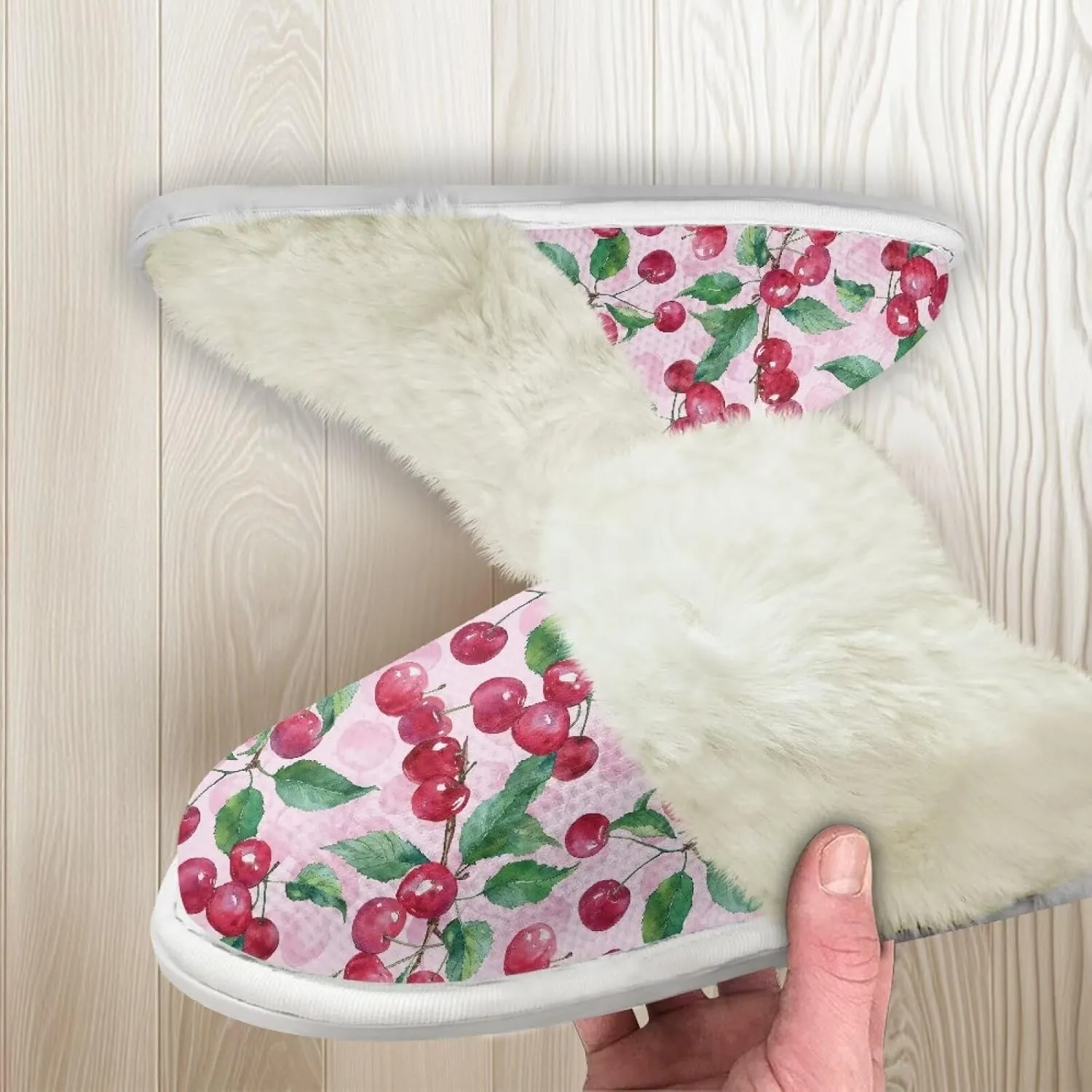 Binienty Womens Slippers Fuzzy Winter Slippers Soft Warm Bedroom Shoes Non-Slip