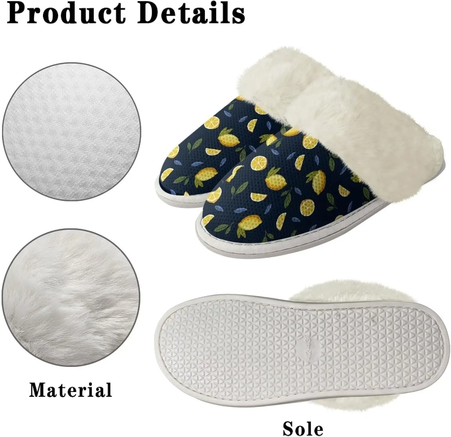 Binienty Womens Slippers Fuzzy Winter Slippers Soft Warm Bedroom Shoes Non-Slip