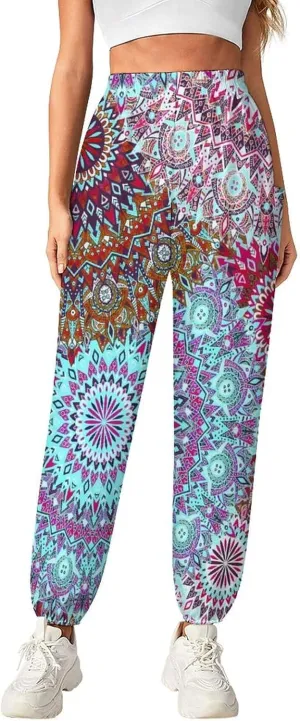 Bohemian Yoga Bloomers Women Hippie Harem Pant Lantern Pants Elastic Gym Yoga Palazzo Loose Casual Sweatpants