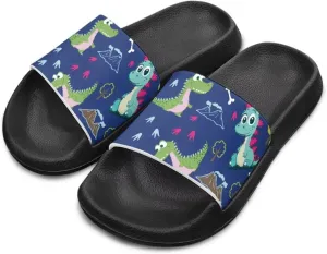 Boys Slide Sandals Kids Summer Slippers Slip On for Outdoor Beach Pool Shower (Little Kid/Big Kid)