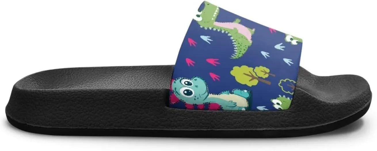 Boys Slide Sandals Kids Summer Slippers Slip On for Outdoor Beach Pool Shower (Little Kid/Big Kid)