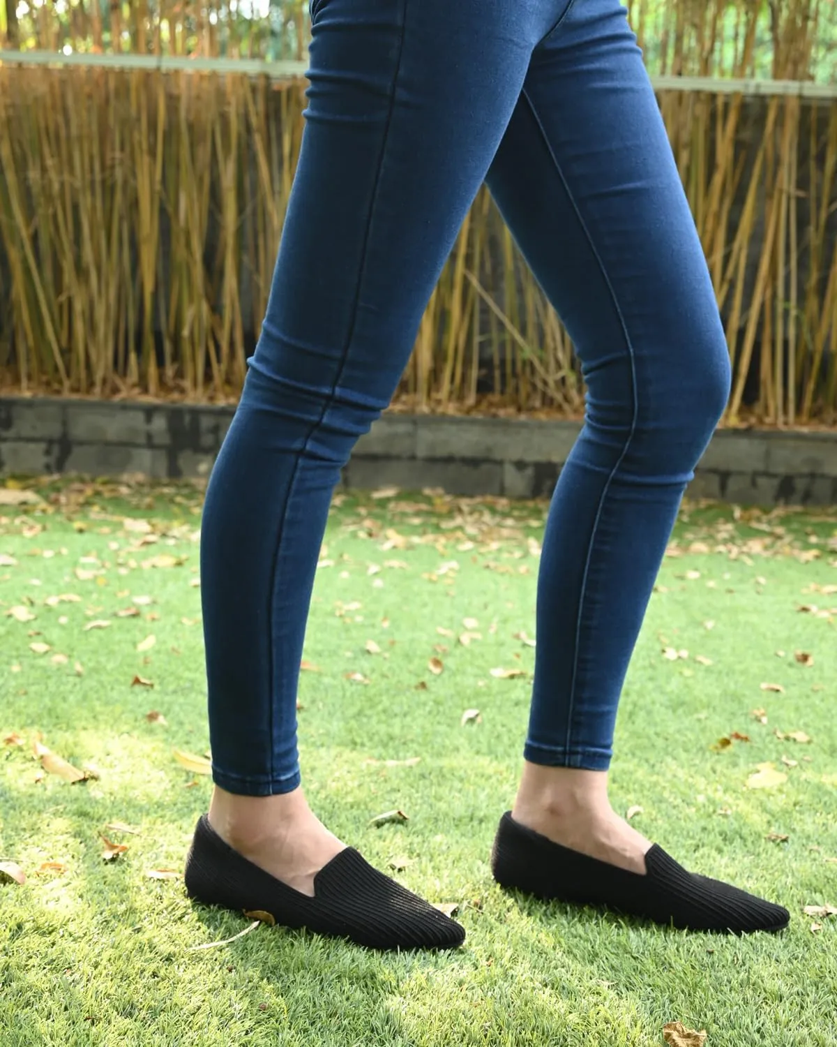 Brown Women's One Size Pointed Toe Slip-On Knit Ballet Flats for Dressy Casual Office Work Walking Flats