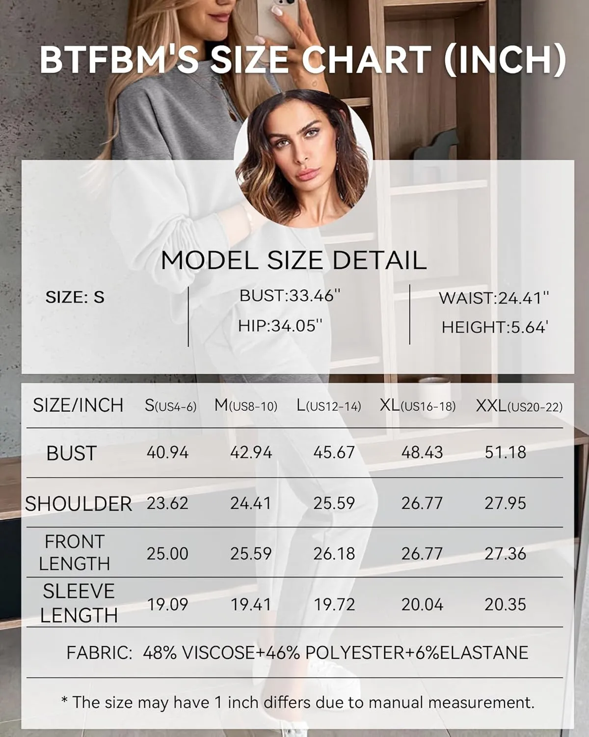 BTFBM 2024 Women 2 Piece Outfits Long Sleeve Pullover Jogger Pants Lounge Sets Fall Winter Sweatsuits Tracksuit Pockets