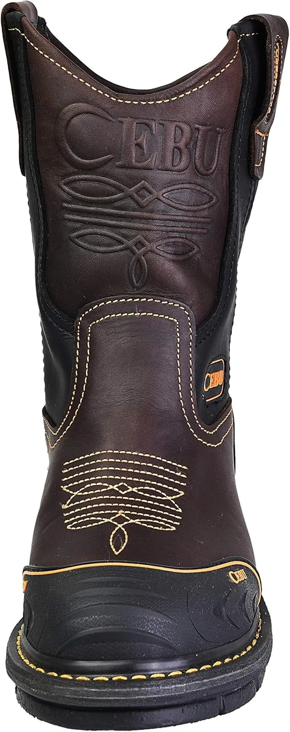 CEBU | Farmer Boots | Work Boots for Men | Handcrafted | Shark Shield Technology | For Professional Jobs | Brown