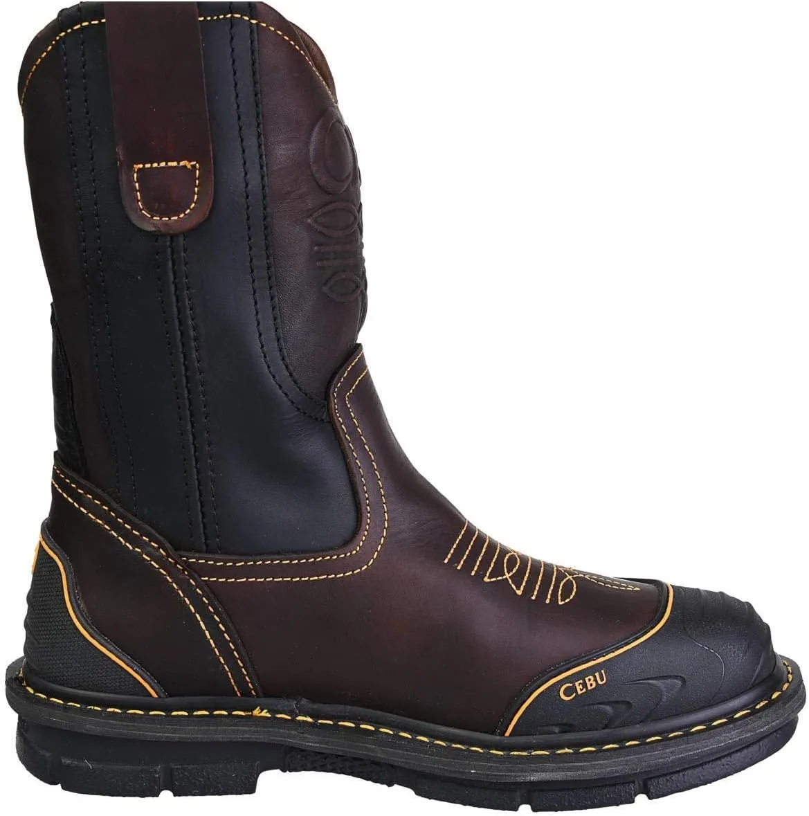 CEBU | Farmer Boots | Work Boots for Men | Handcrafted | Shark Shield Technology | For Professional Jobs | Brown
