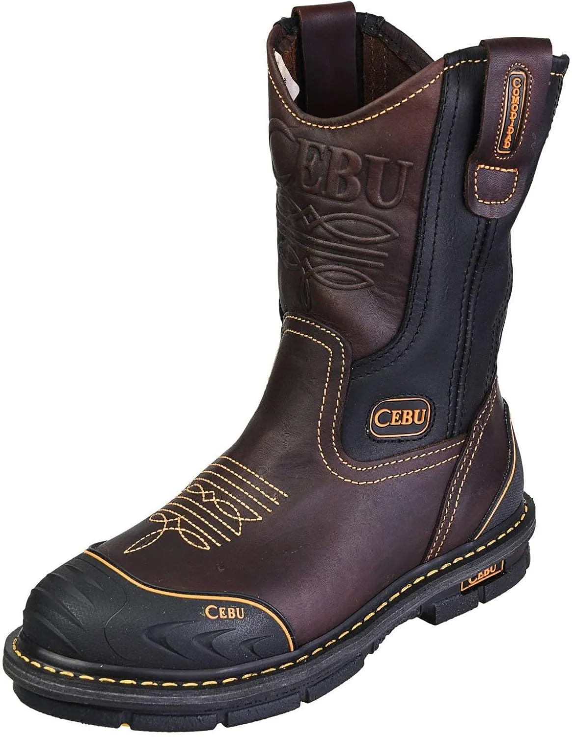 CEBU | Farmer Boots | Work Boots for Men | Handcrafted | Shark Shield Technology | For Professional Jobs | Brown