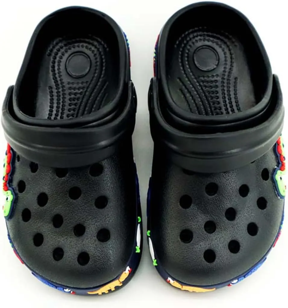 Children Garden Shoes Unisex Little- Kids Cartoon Clogs Slippers Toddler Slip On Lightweight Beach Pool Sandals Yard