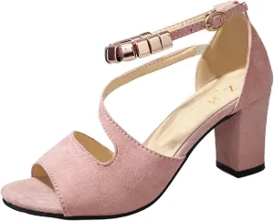 Chunky Heels Sandals for Women Slip On Peep Toe Backless Orthopedic Block Sandal with Beaded Strap Ladies Comfortable Low Heeled Cushion Footbed Dressy Fashion Shoes for Daily Wear Outdoor Indoor