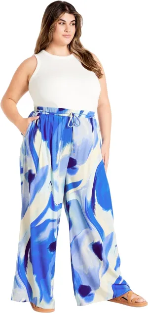 City Chic Women's Plus Size Pant - Esme Print