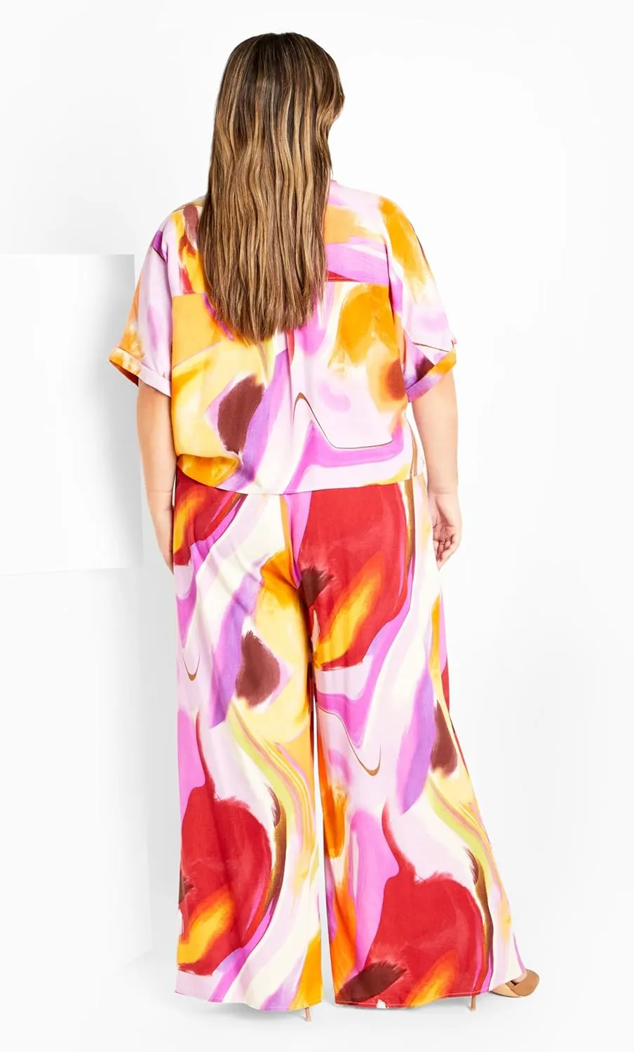 City Chic Women's Plus Size Pant - Esme Print