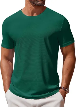 COOFANDY Men's T Shirt Short Sleeve Crew Neck T-Shirt Casual Summer Classic Basic Tee Shirts