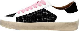 Corkys Footwear Hey Girl Womens Another Round Fashion Sneakers - Featuring a Star Patch and Studs On The Side, Lace-up Detail, and A Cushioned Footbed for All-Day Wear