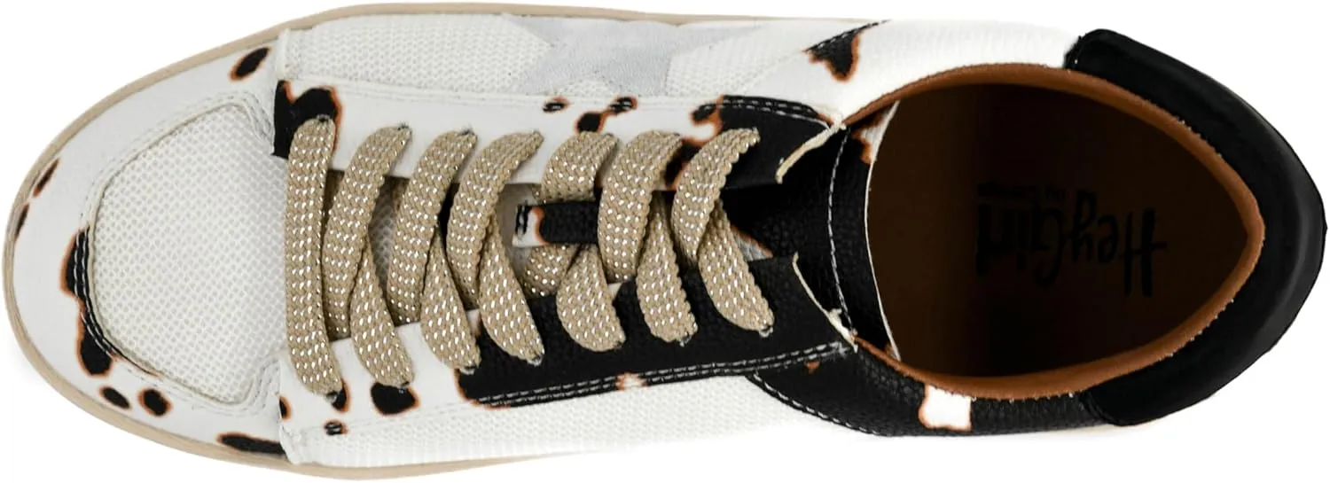 Corkys Footwear Hey Girl Womens Another Round Fashion Sneakers - Featuring a Star Patch and Studs On The Side, Lace-up Detail, and A Cushioned Footbed for All-Day Wear