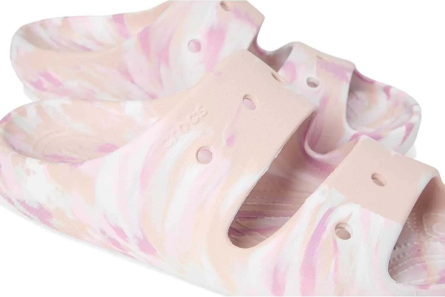 Crocs Unisex-Adult Classic Marbled Sandals Slide