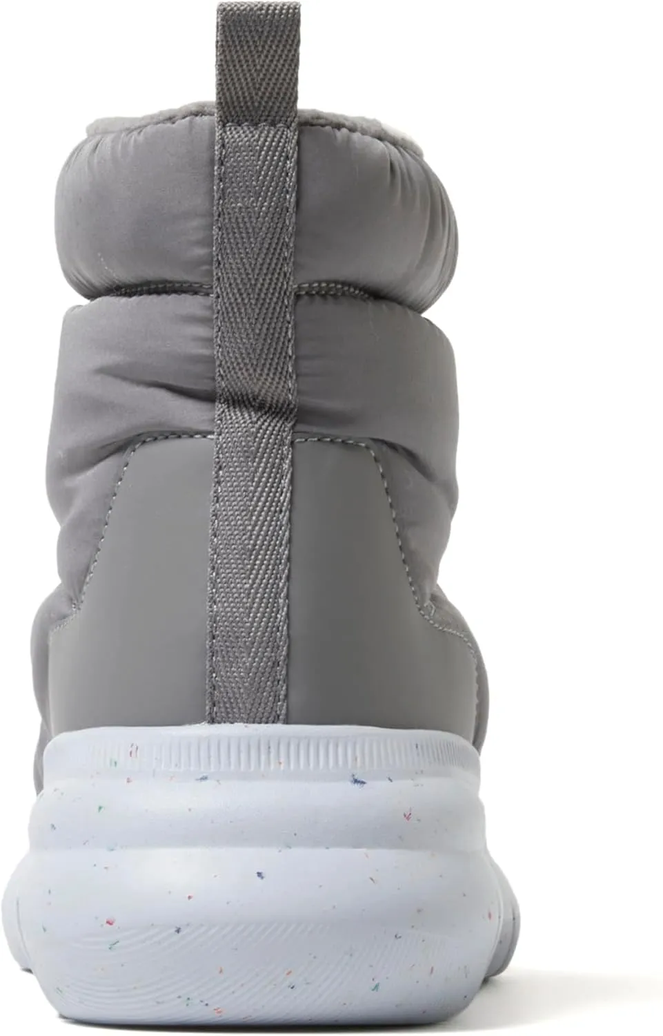 Dearfoams Men's Texoma Regrind Slip-in Boot-Comfortable, Puffy Nylon, Fleece Lining, Energy Return Mid Calf