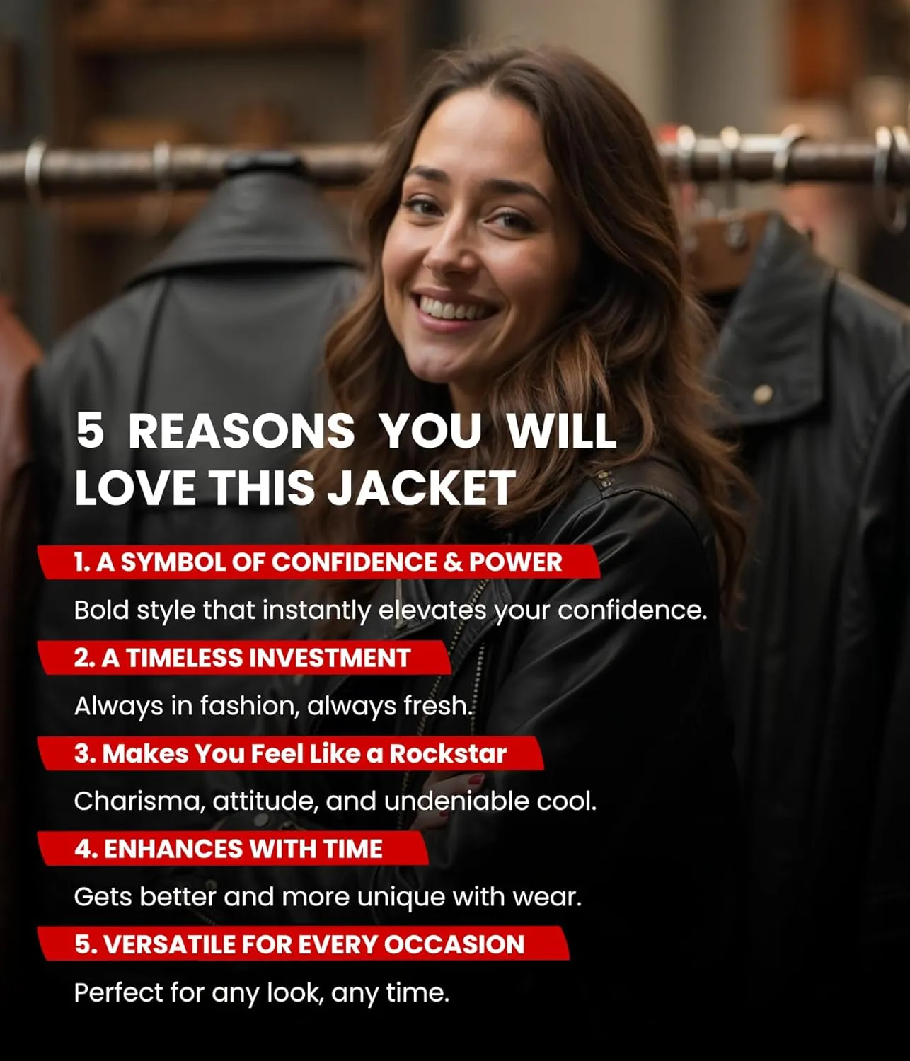 Decrum Hooded Leather Jacket Women - Real Lambskin Womens Leather Jacket with Removable Hood