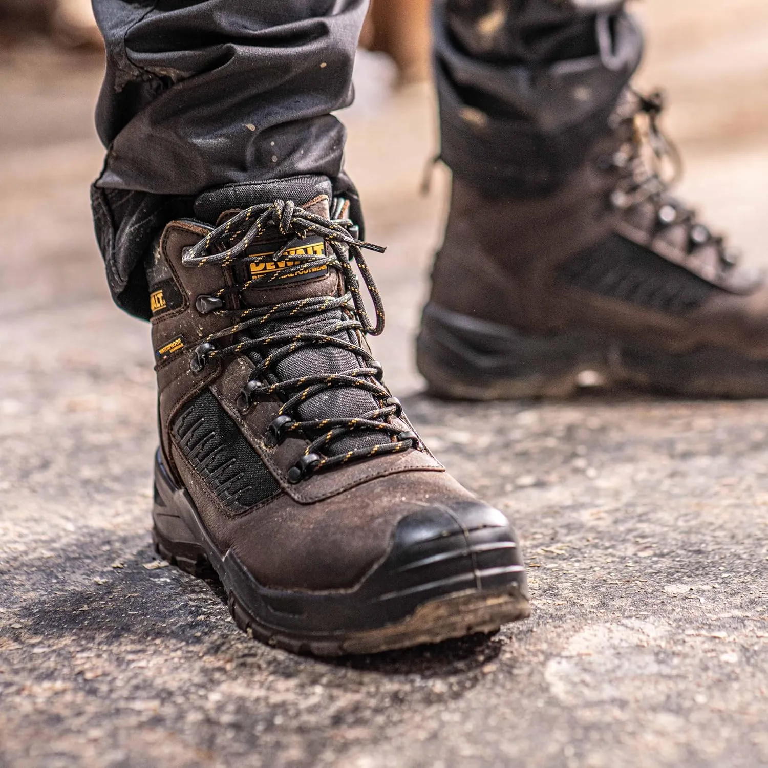 DEWALT Reynolds Men's Waterproof, Leather, Steel Toe, Safety Work Boot