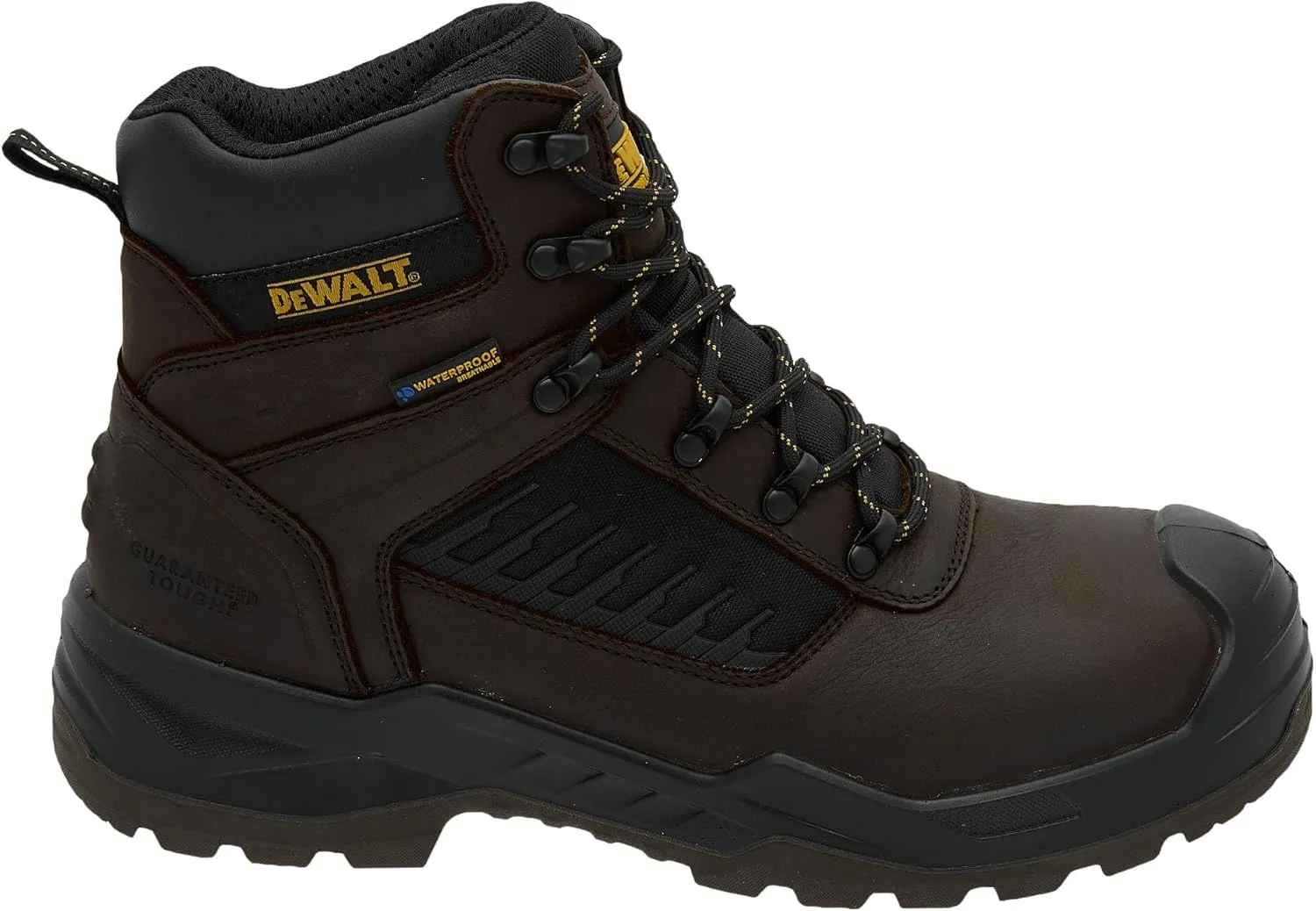 DEWALT Reynolds Men's Waterproof, Leather, Steel Toe, Safety Work Boot